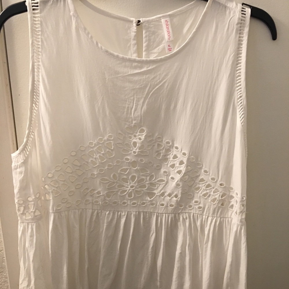 White tank top